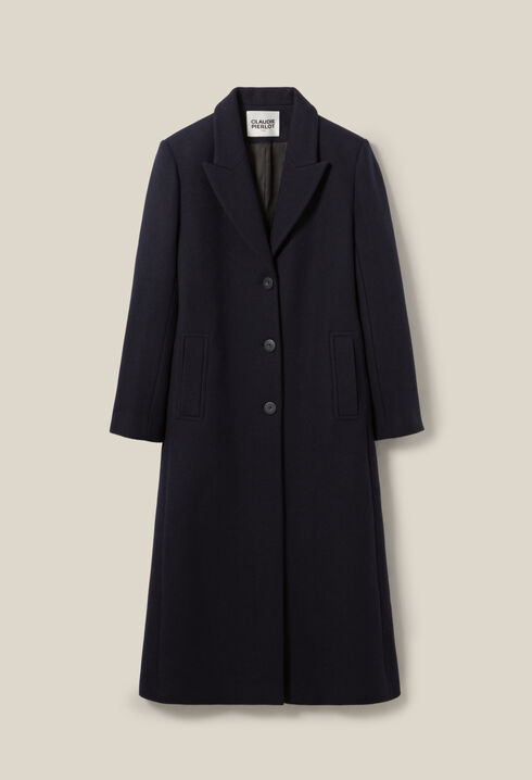 Mid-length straight coat