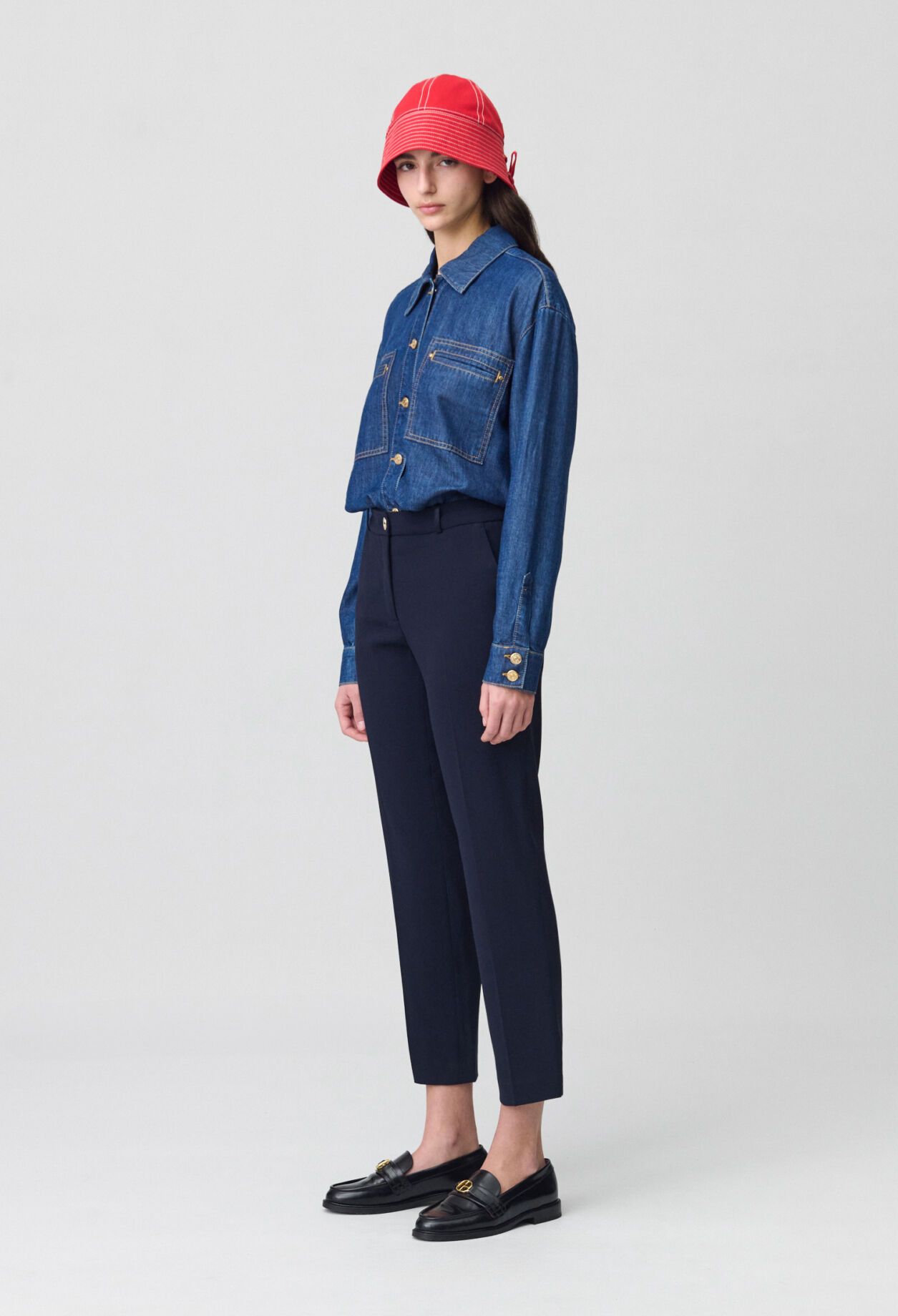 Pantalon tailleur cigarette