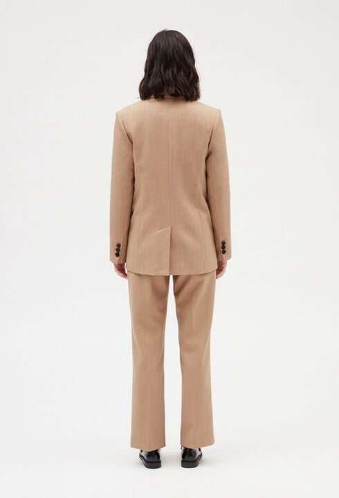 Veste tailleur beige