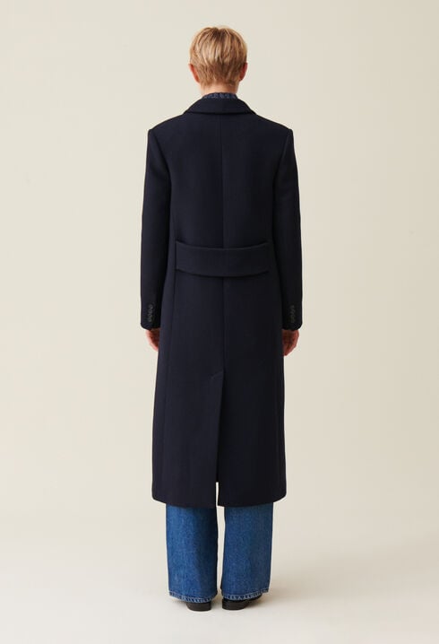 Manteau droit mi-long