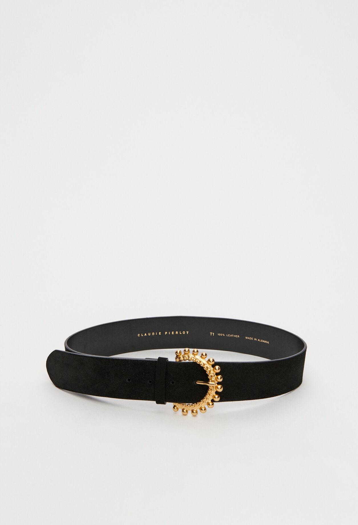 Eco-friendly leather buckle belt