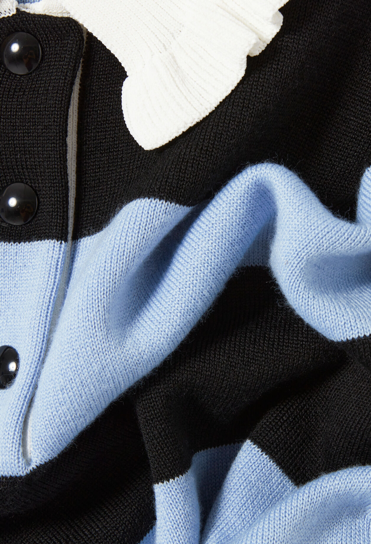 Pull polo large rayures