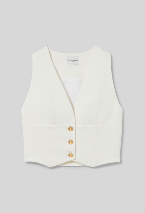 Top veston boutonné