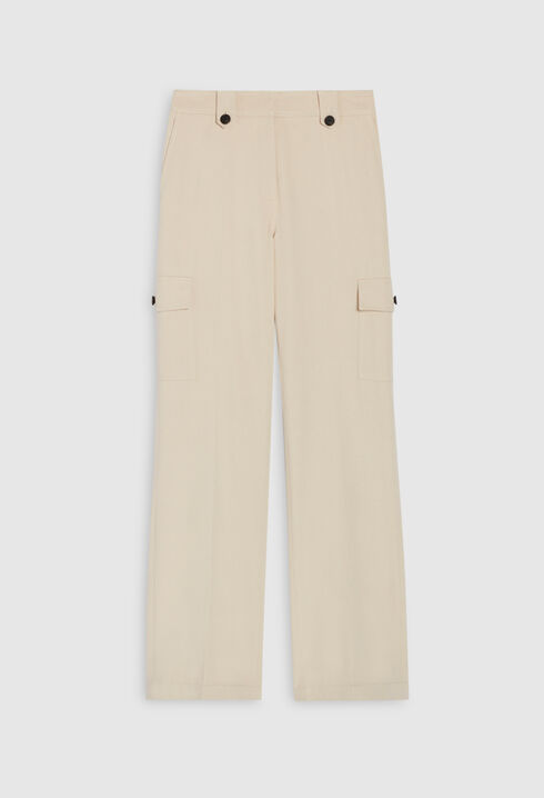 Beige cargo trousers