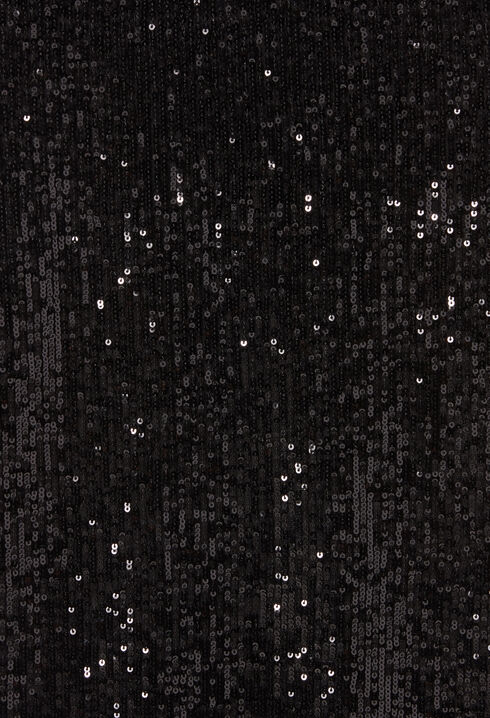 Pantalon droit à sequins noir