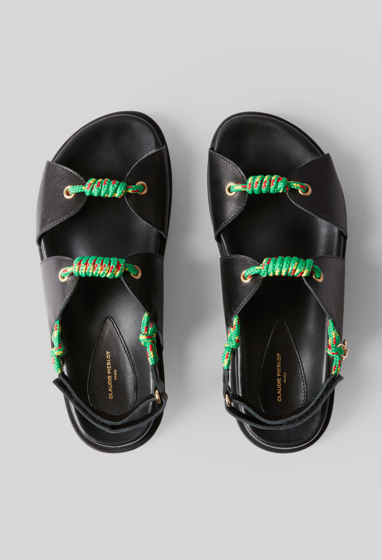 Sandales brides torsad&eacute;es