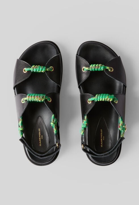 Twisted strap sandals