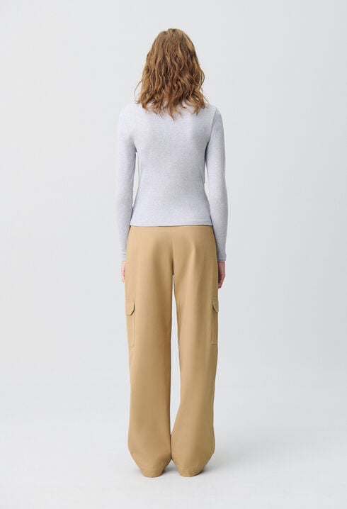 Cotton Cardigan T-Shirt Set