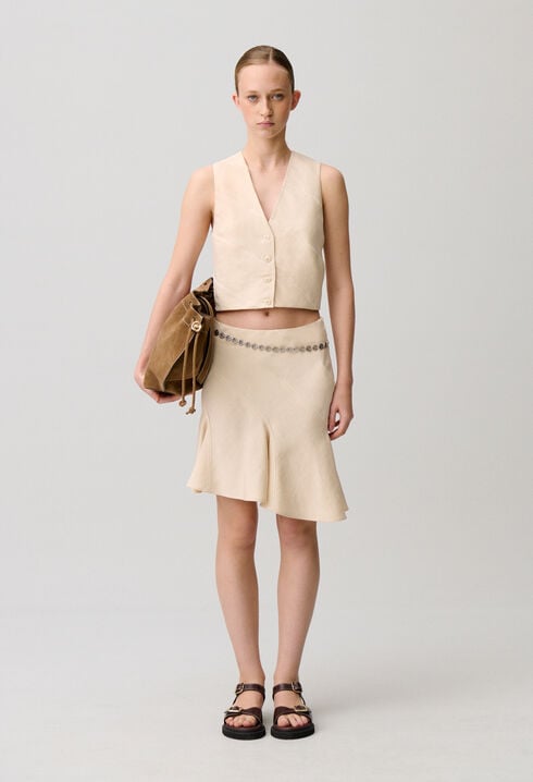 Sleeveless suit waistcoat