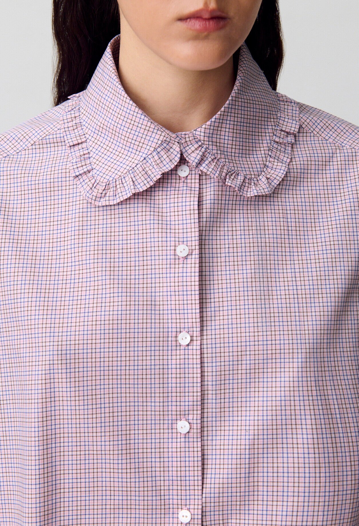 Chemise popeline à carreaux