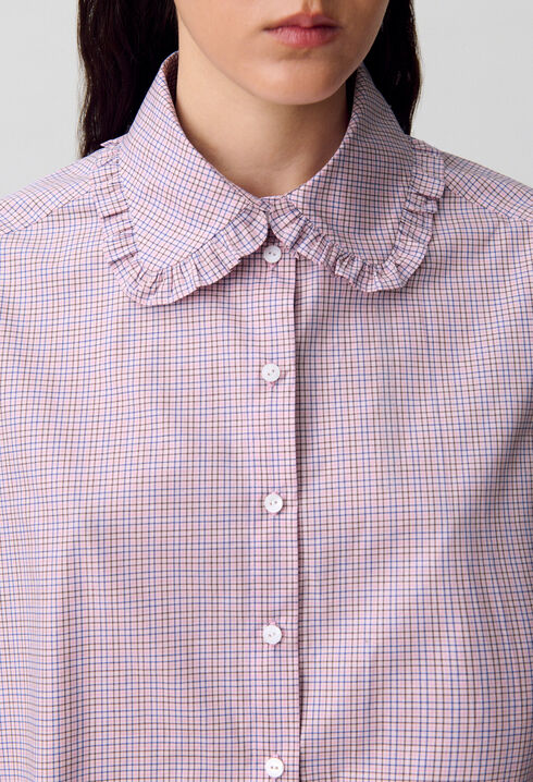 Chemise popeline à carreaux