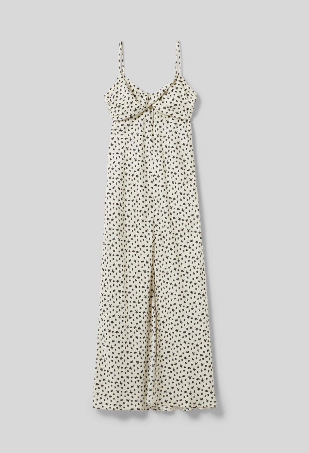 Robe longue satinée fleurs