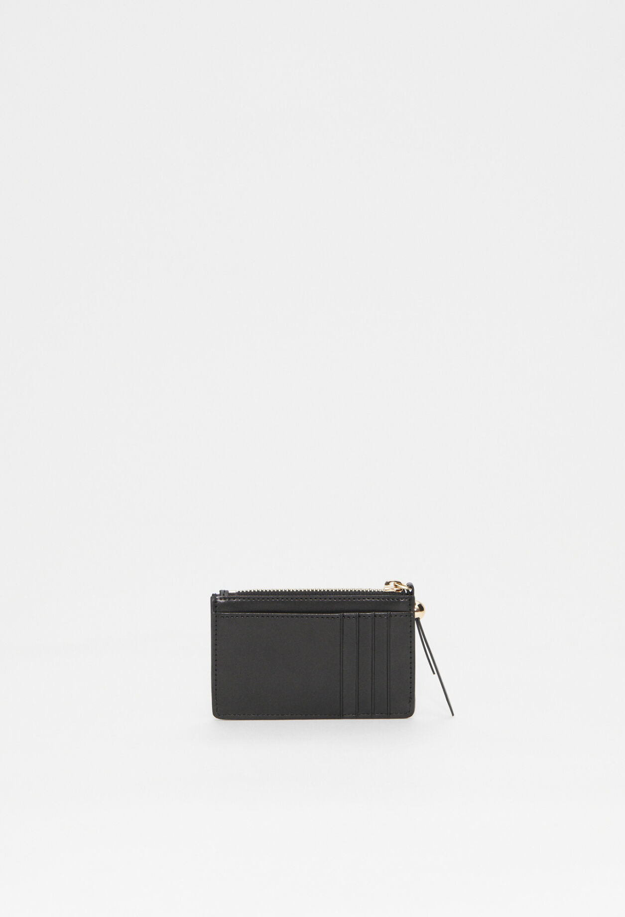 Eco-friendly leather zipped card holder