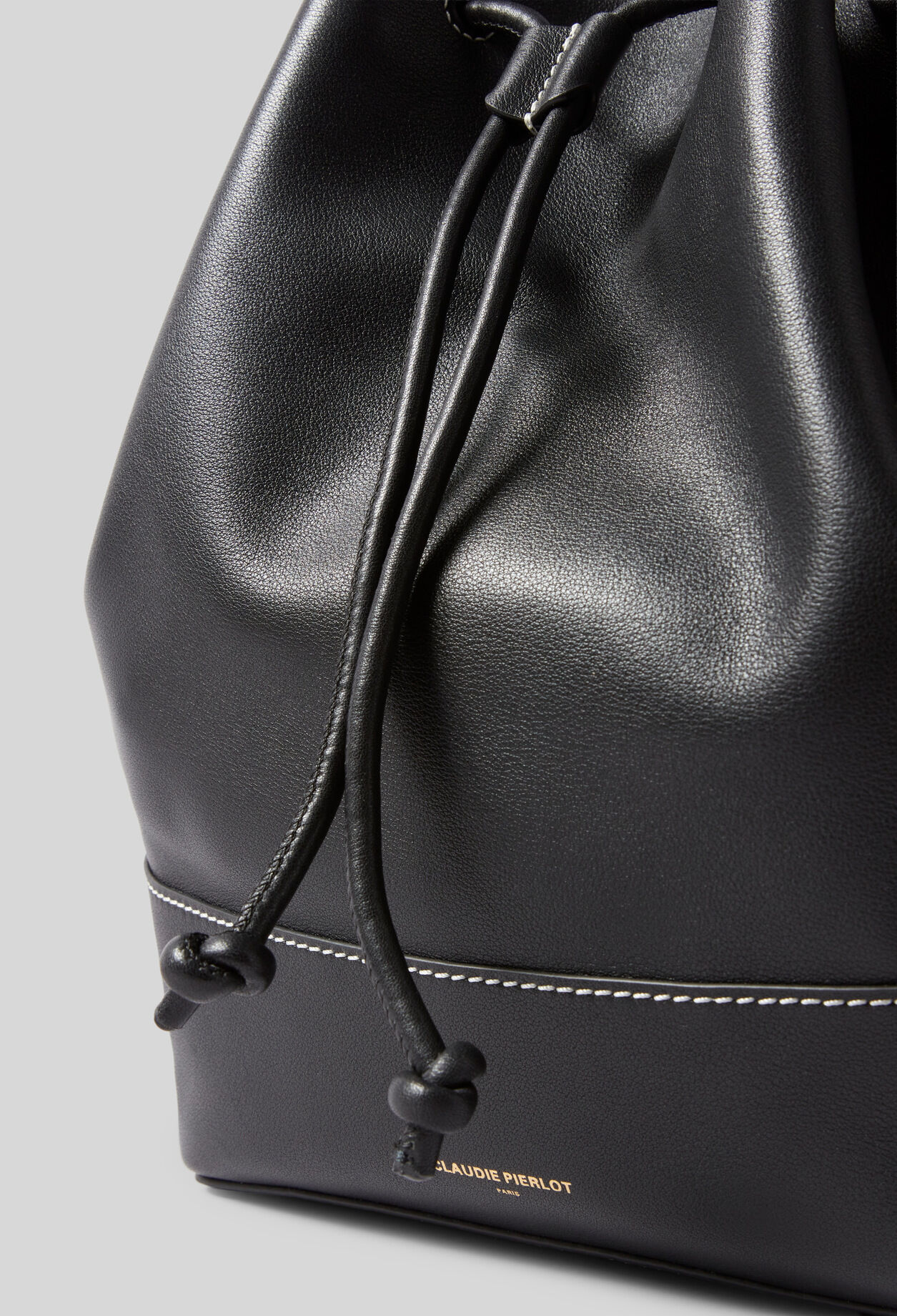 Large Leather Bucket Bag