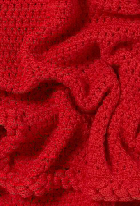 Sleeveless crochet cardigan