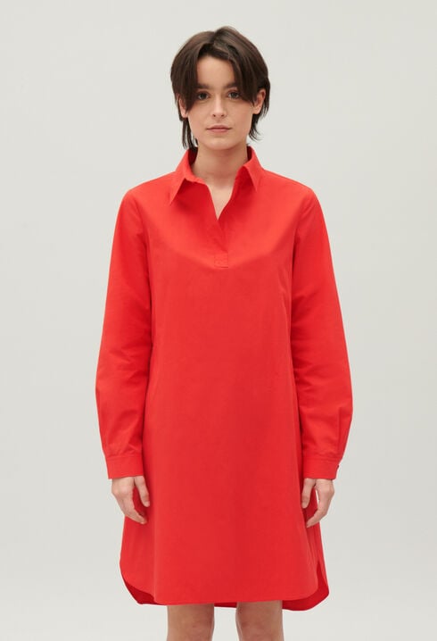 Short polo neck dress