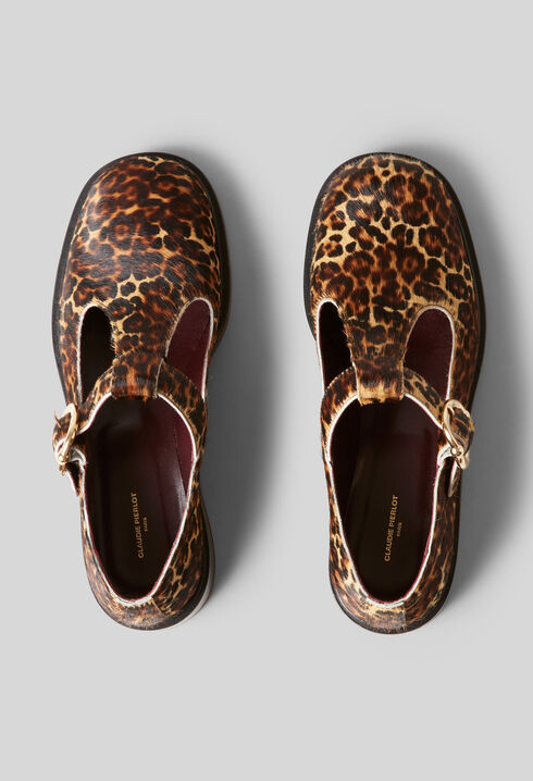 Leopard Leather Baby Shoes