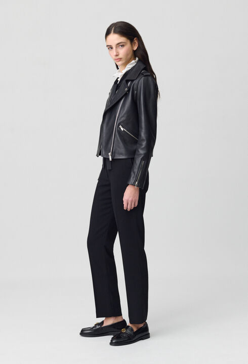 Smooth leather jacket 