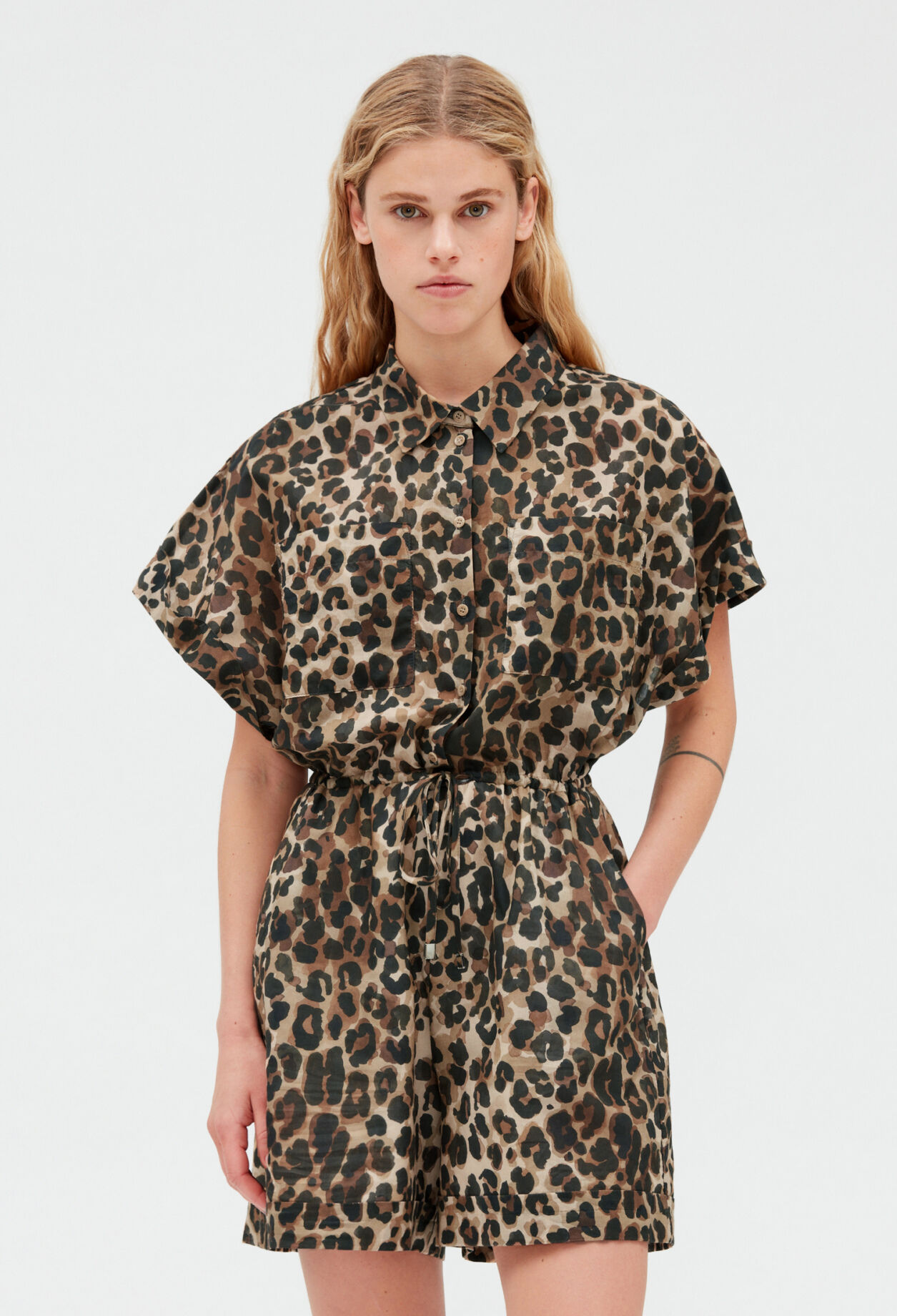 Leopard playsuit