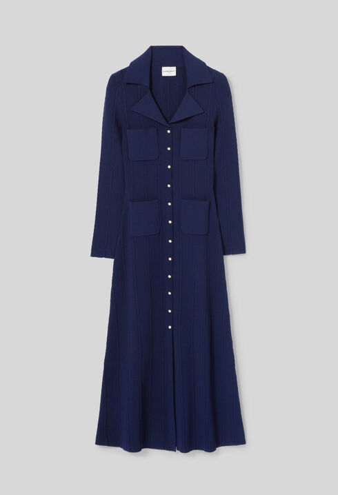 Robe mi-longue en maille