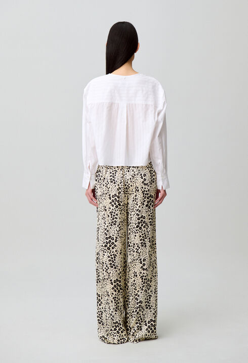 Striped cotton shirt