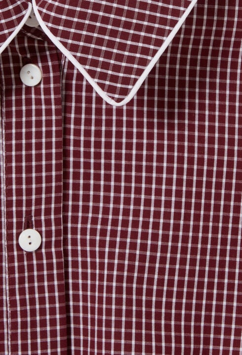 Chemise courte carreaux
