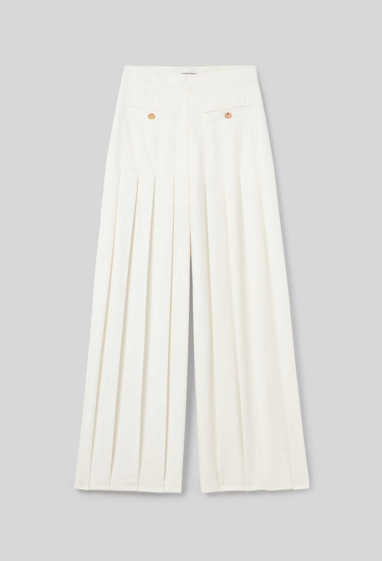 Pantalon large à plis