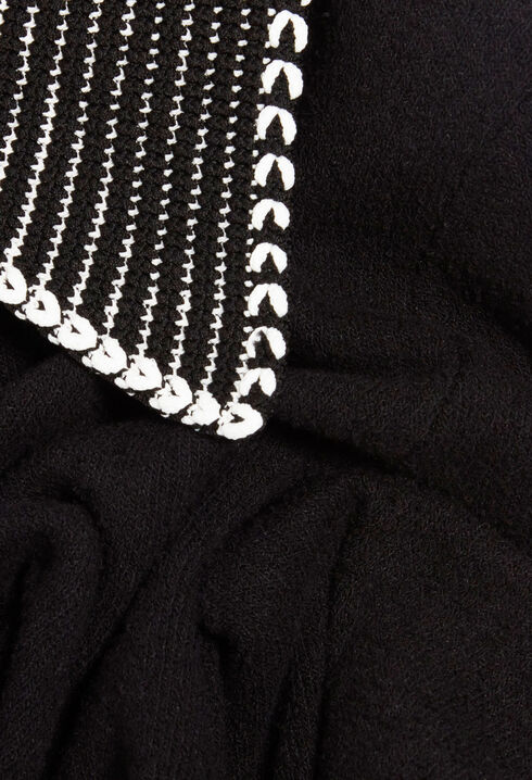 Cropped knit cardigan