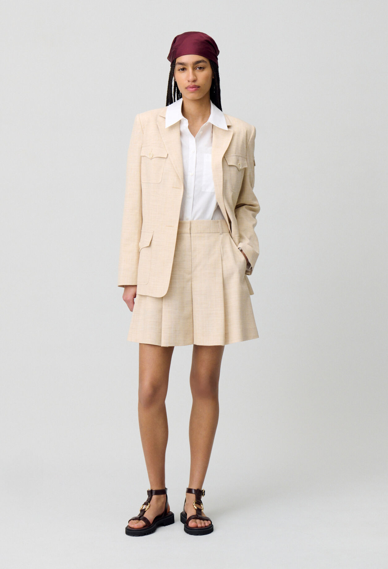 Pleated Shorts