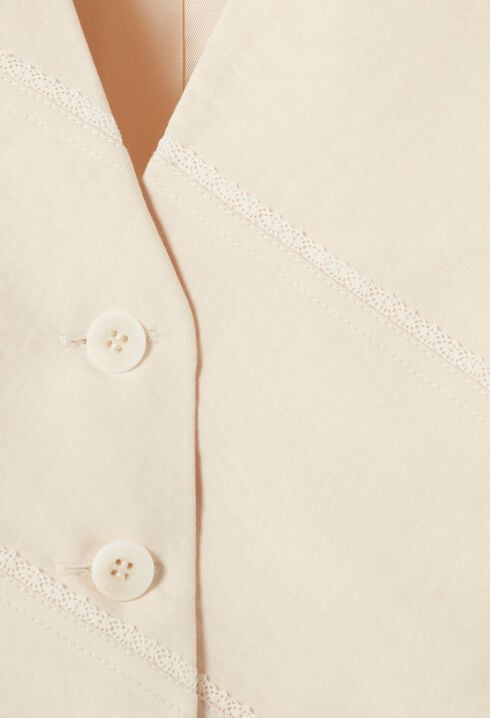 Sleeveless suit waistcoat