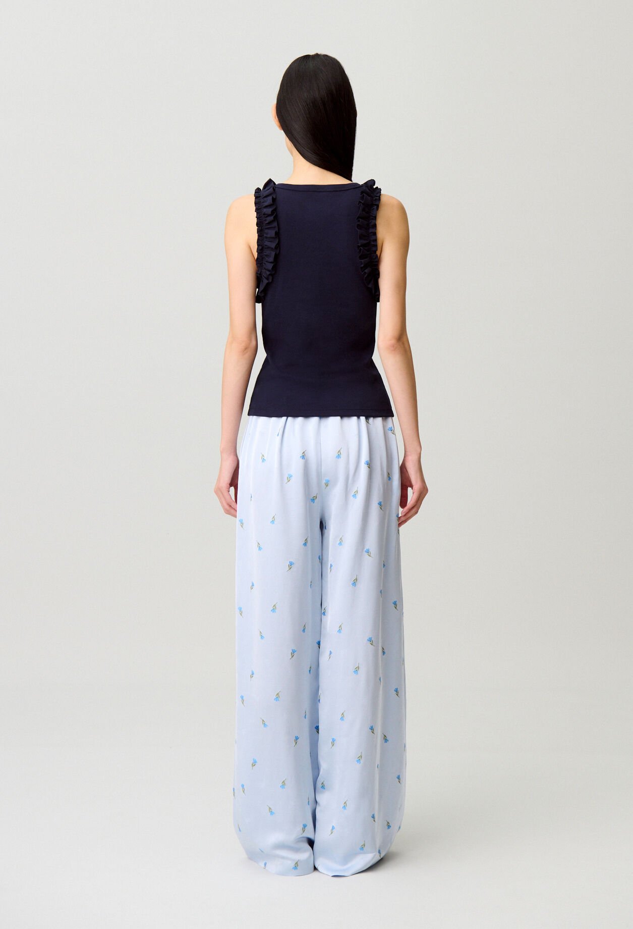 Embroidered cotton T-shirt