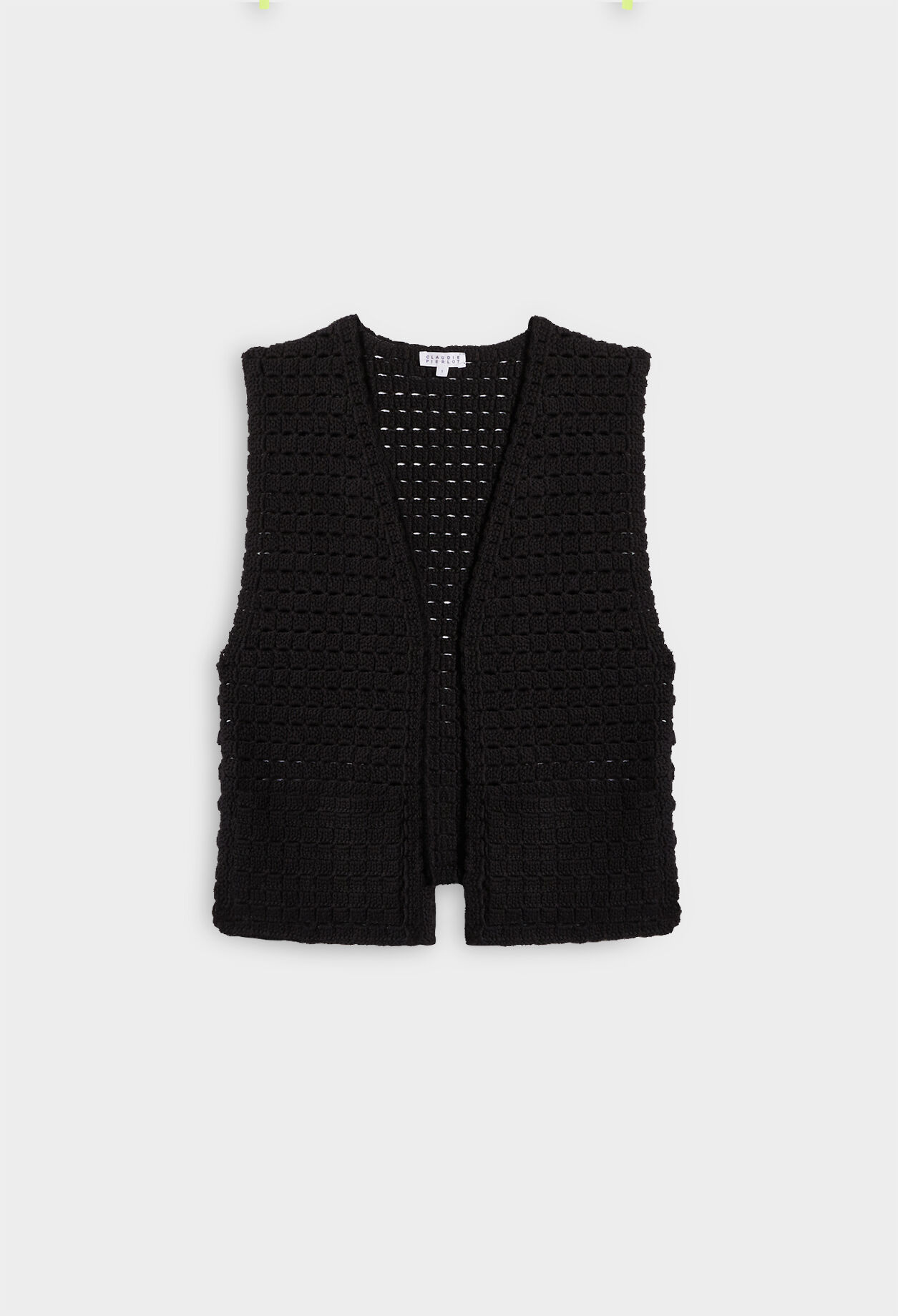 Gilet en maille en coton biologique