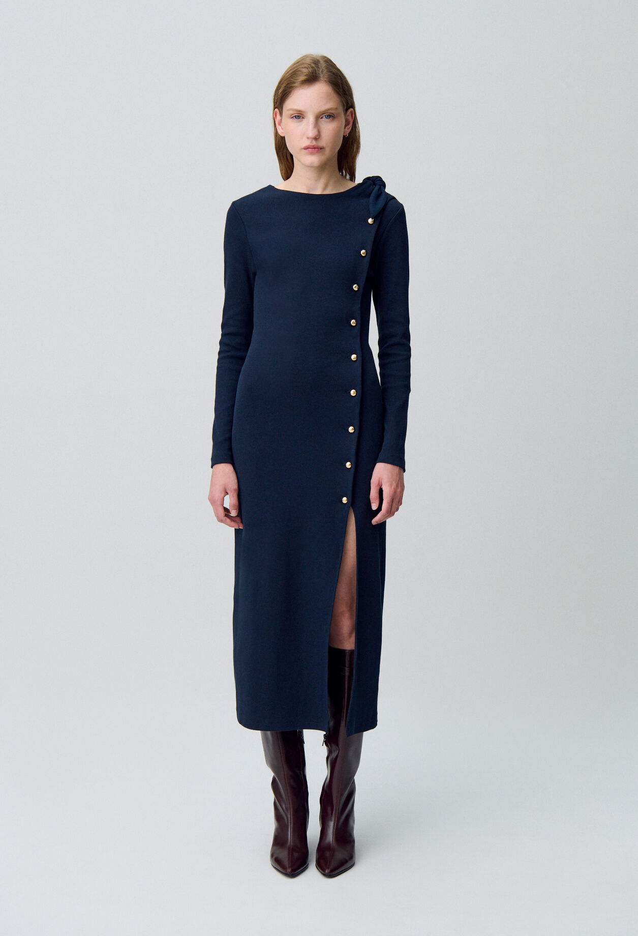 Long knit dress