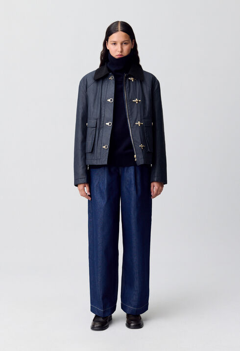 Parka courte cirée