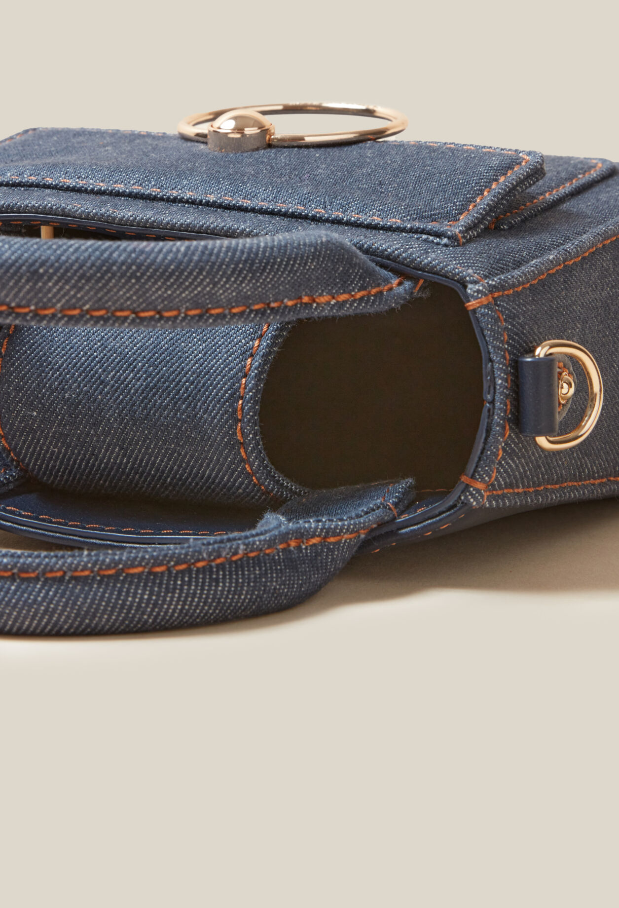 Mini sac Anouck denim chaîne