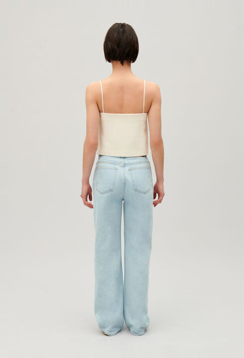 Tweed crop top