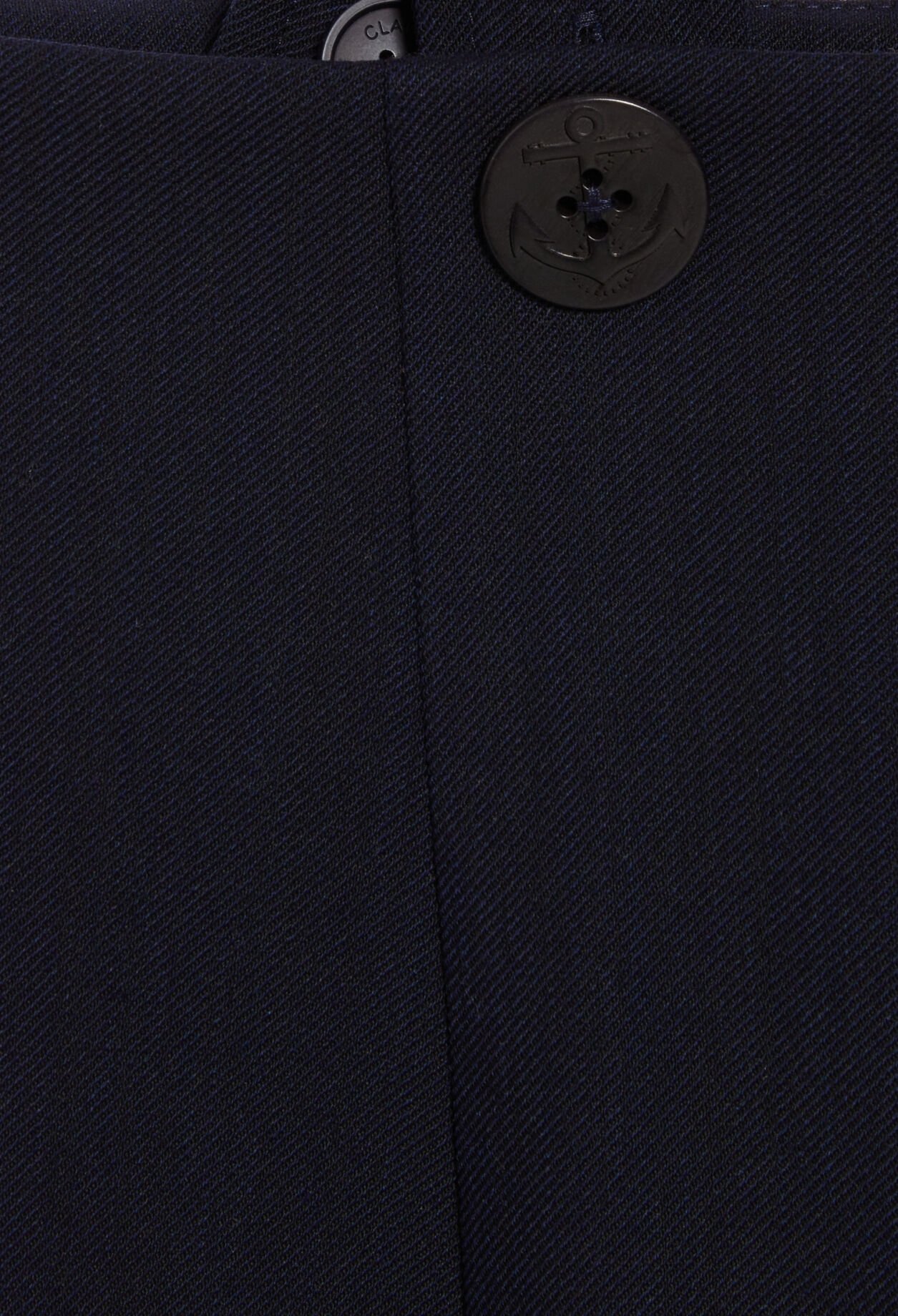 Navy trousers with braces