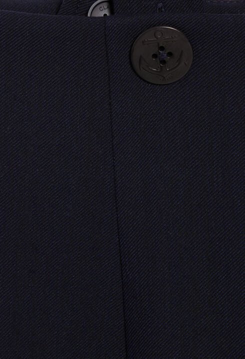 Navy trousers with braces
