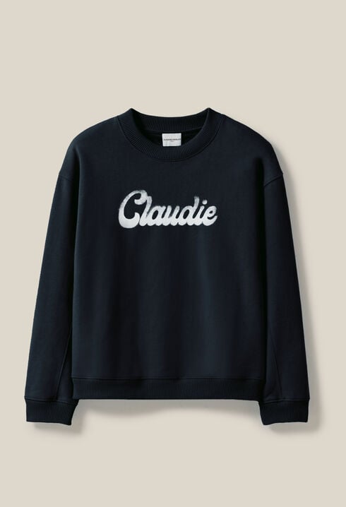 Oversized Claudie Print Sweatshirt