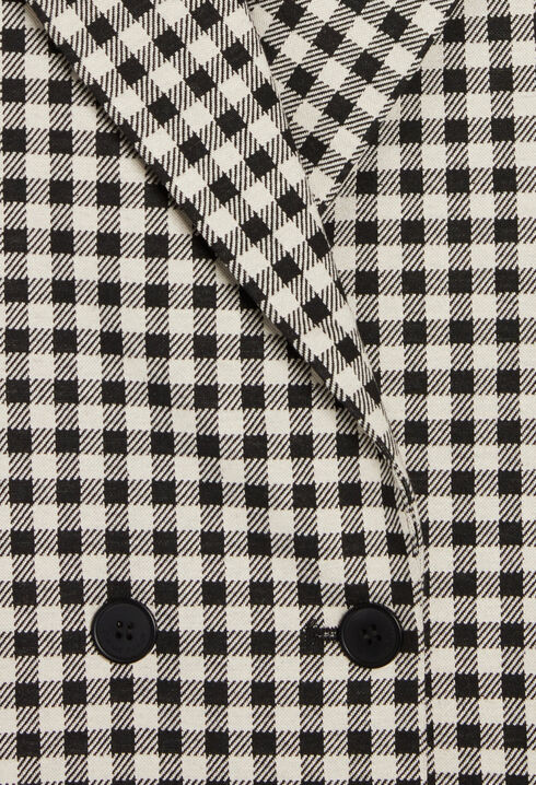 Veste tailleur vichy bicolore