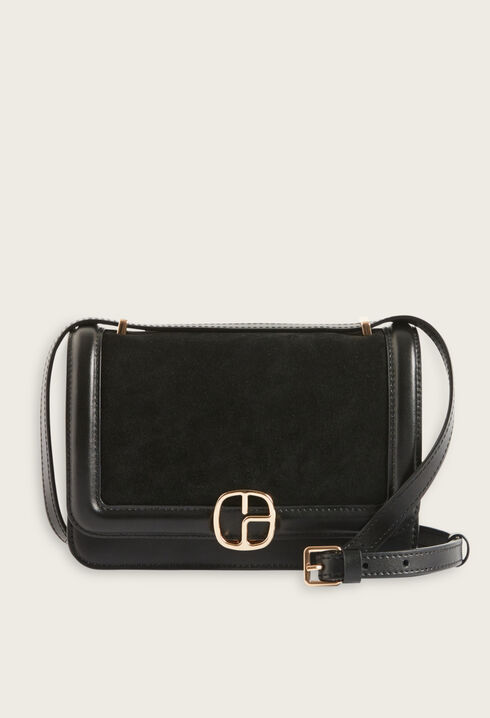 Alberto black suede bag