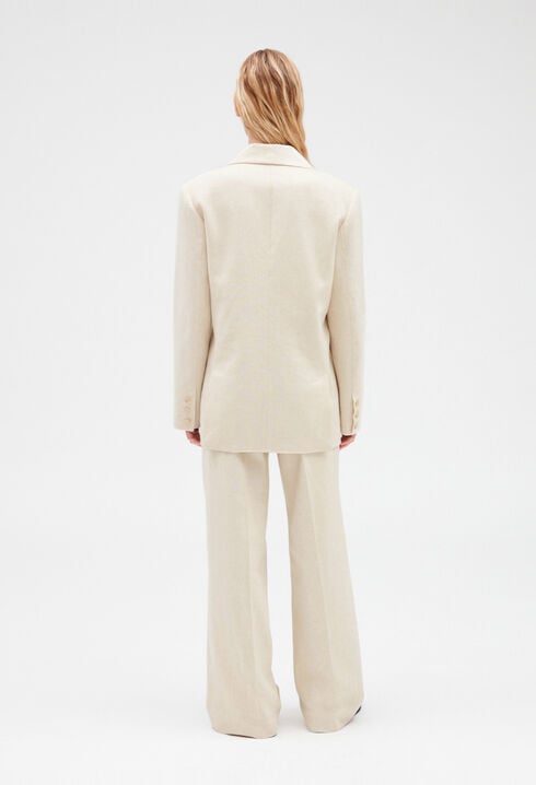 Veste tailleur beige