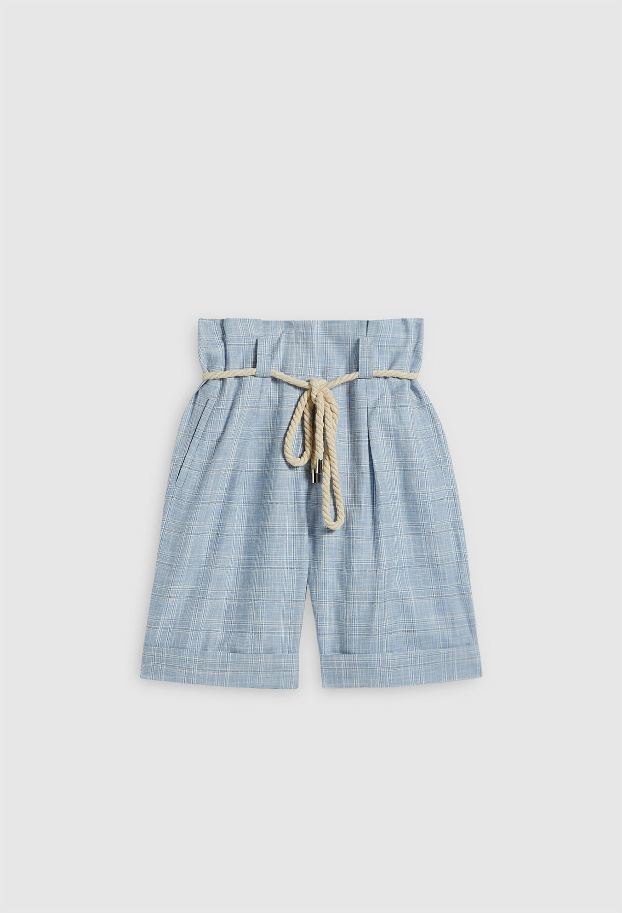High-waisted shorts