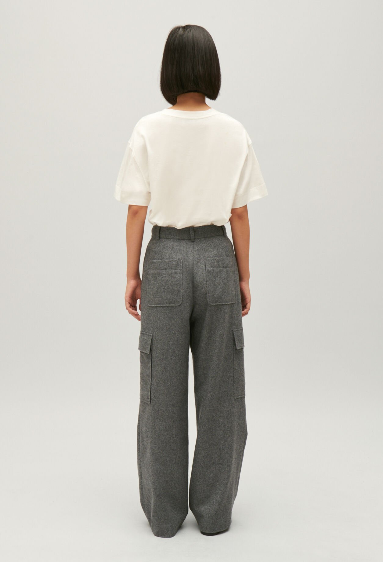 Light grey cargo trousers