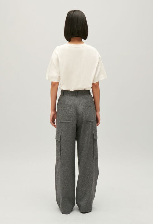 Light grey cargo trousers