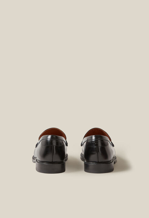 Mocassins cuir noir