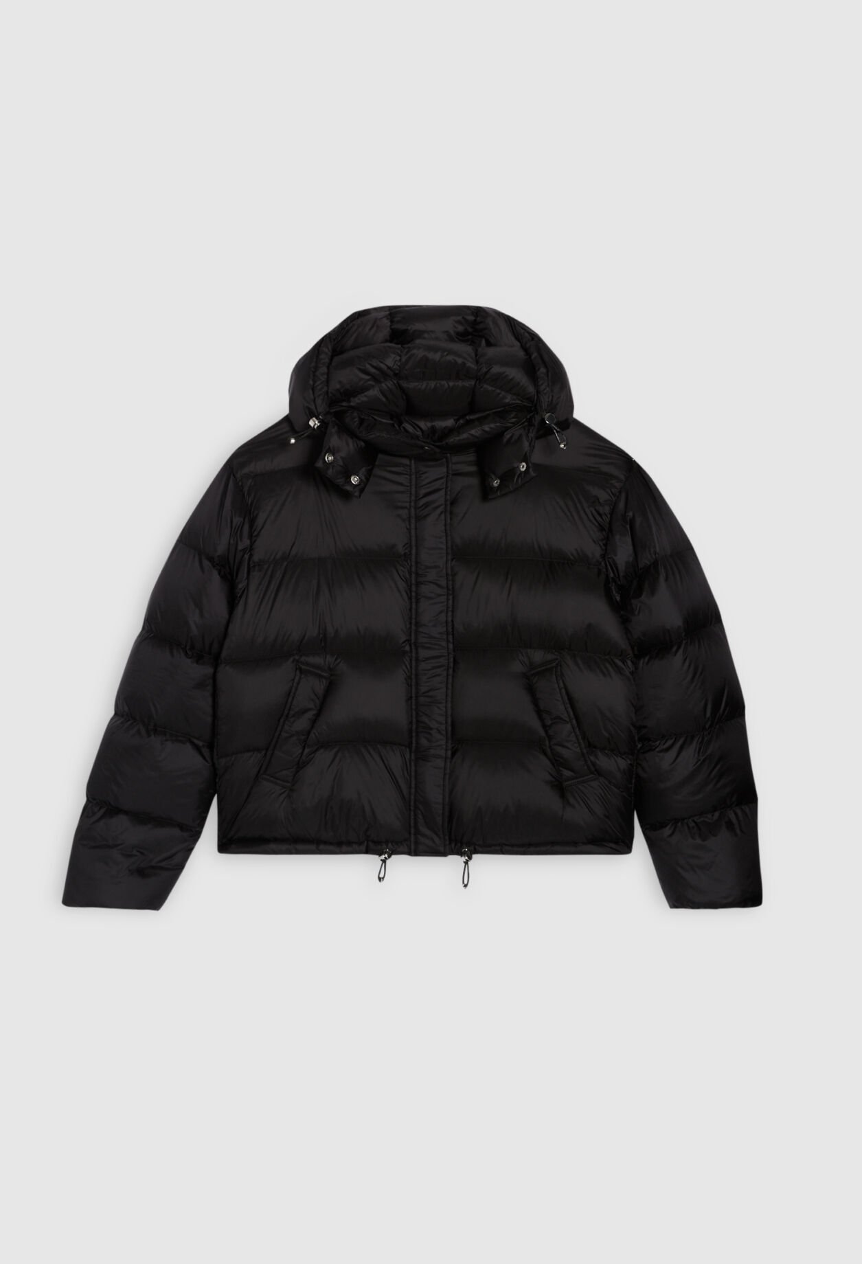 Quilted hooded puffer jacket