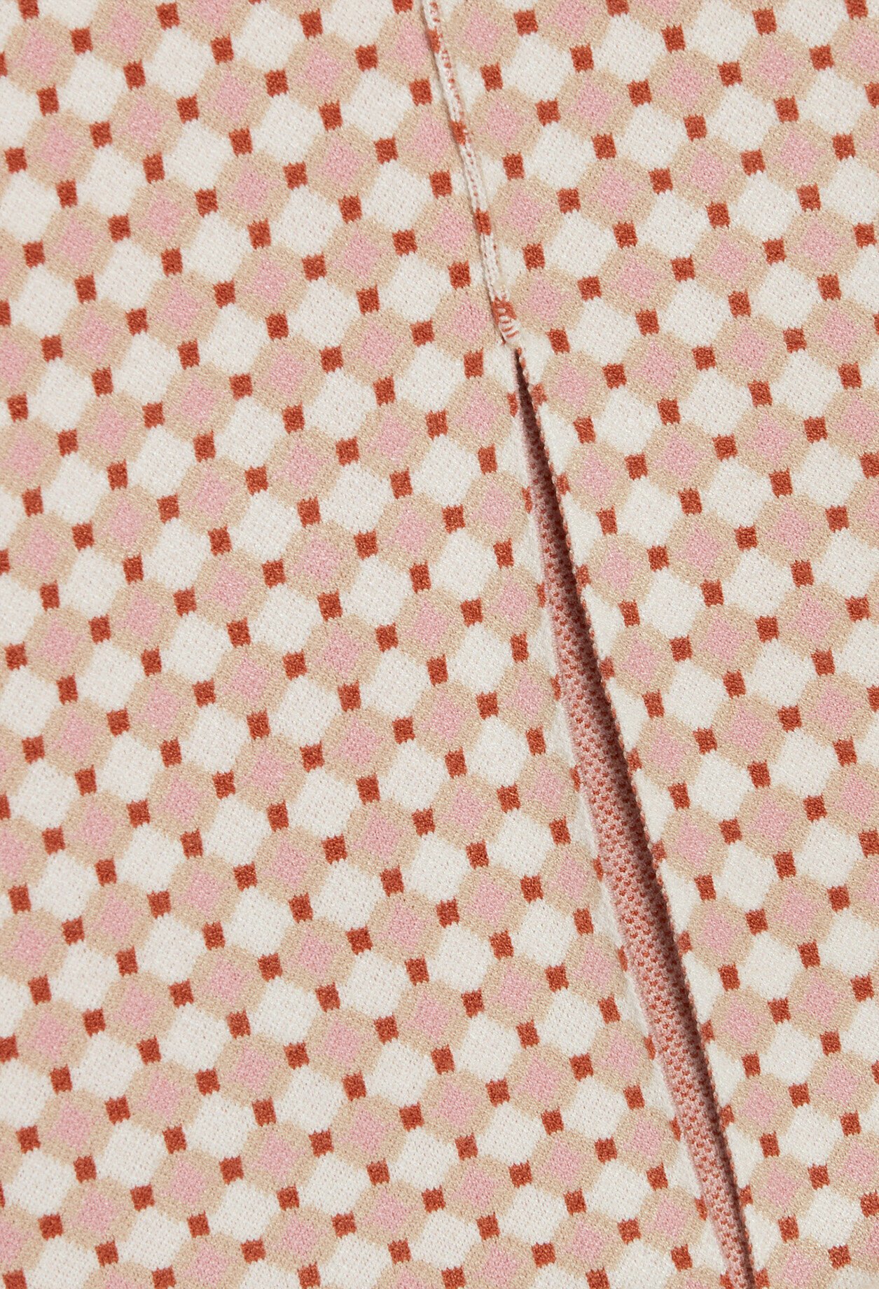 Pantalon maille à motifs graphiques