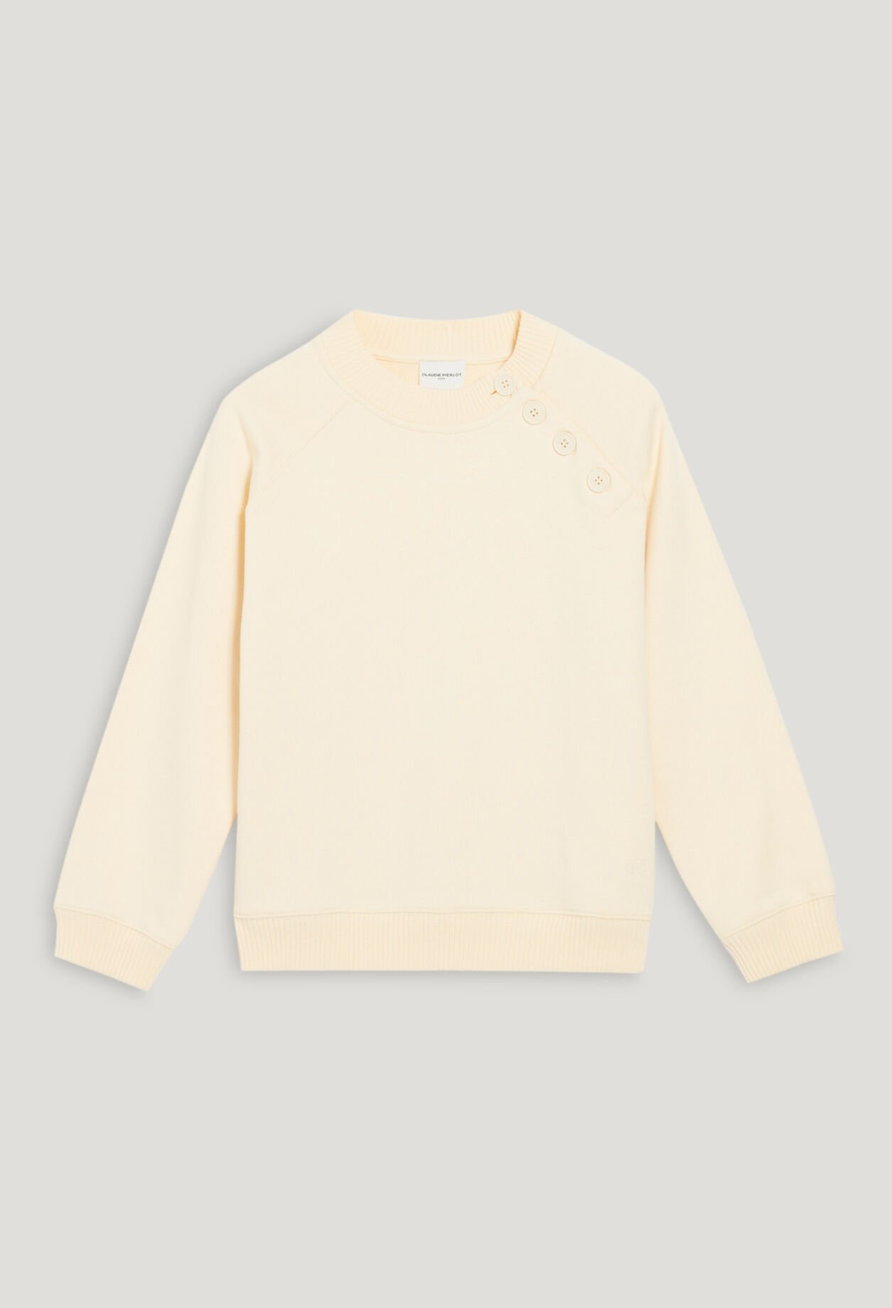 Button sweatshirt