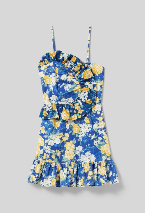 Robe courte volantée